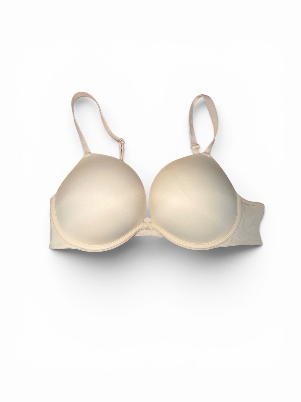 PINK Victoria's Secret Cream Smooth Push Up T-Shirt Bra